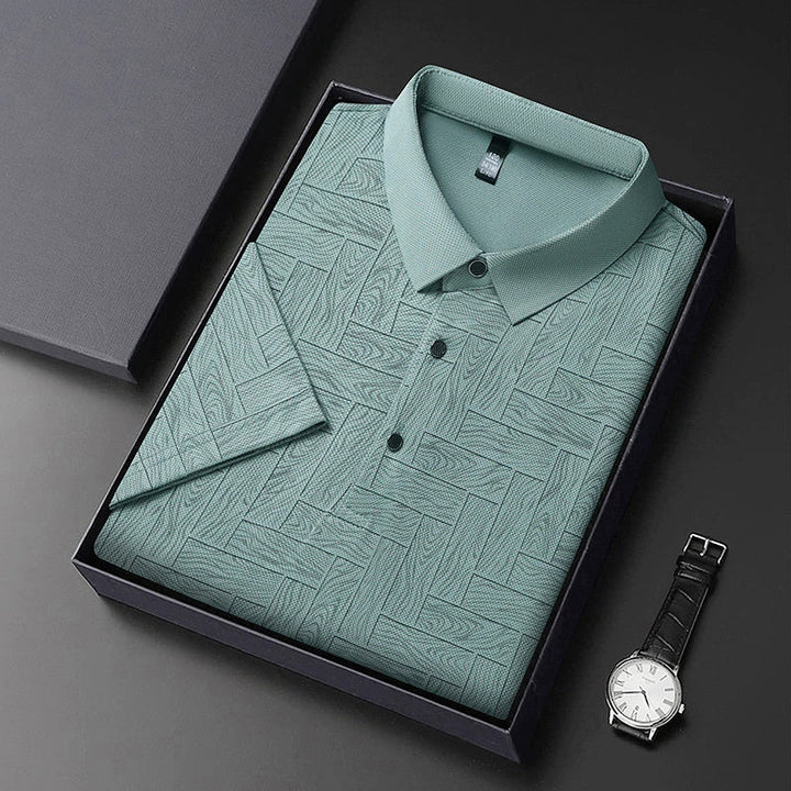 Jean et Marcel™ | Polo Élégant Pour Homme Avec Motif Subtil