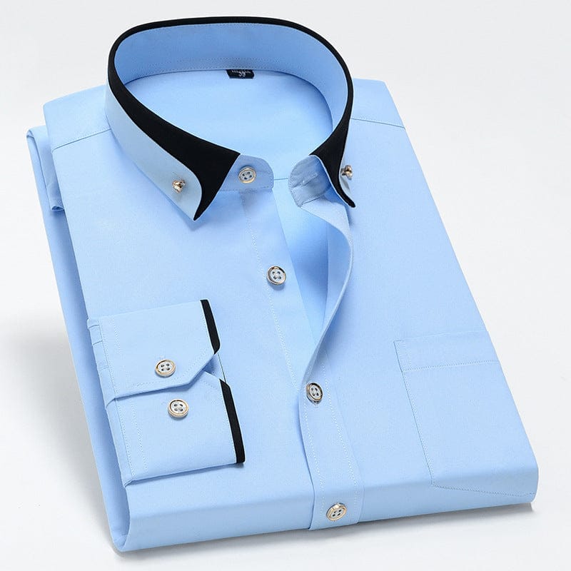 Jean™ | Chemise business infroissable avec détails contrastés