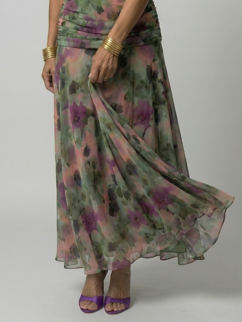 Кален | Рокля до средата на прасеца с открито рамо