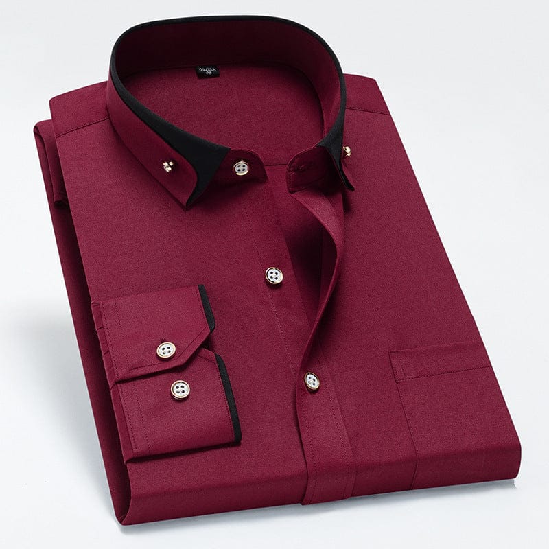 Jean™ | Chemise business infroissable avec détails contrastés