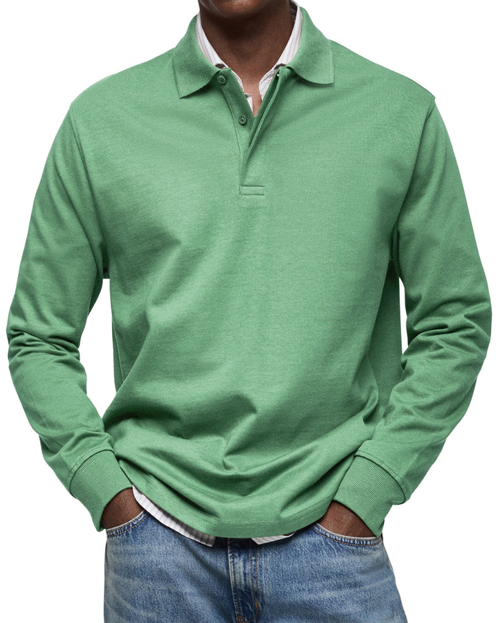 Jean™ | Polo Décontracté à Manches Longues
