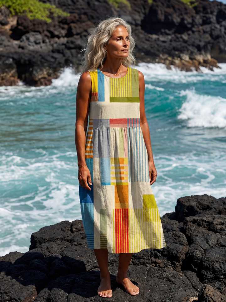Есме | Платнена миди рокля