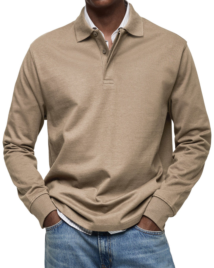 Jean™ | Polo Décontracté à Manches Longues