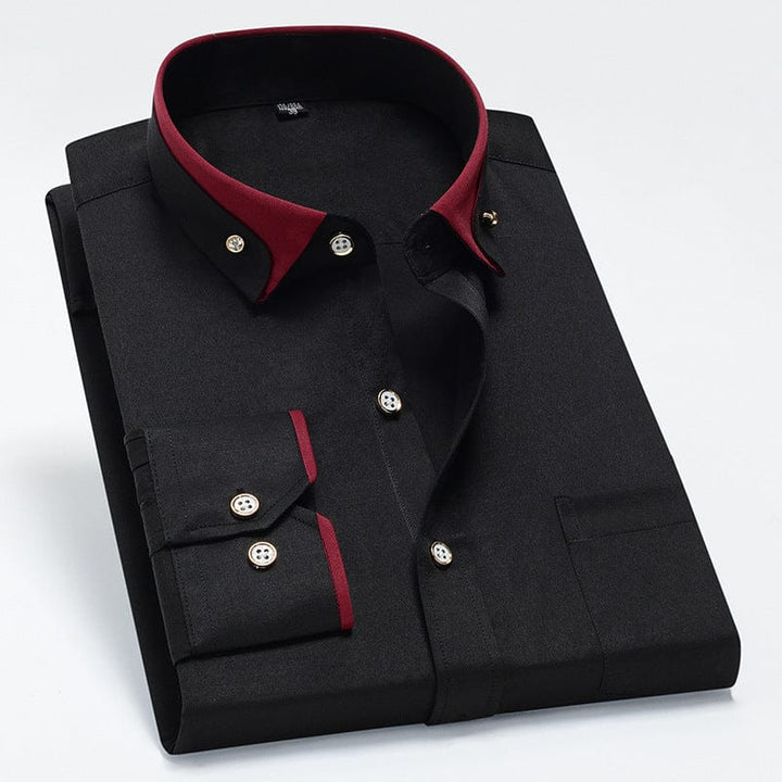 Jean™ | Chemise business infroissable avec détails contrastés
