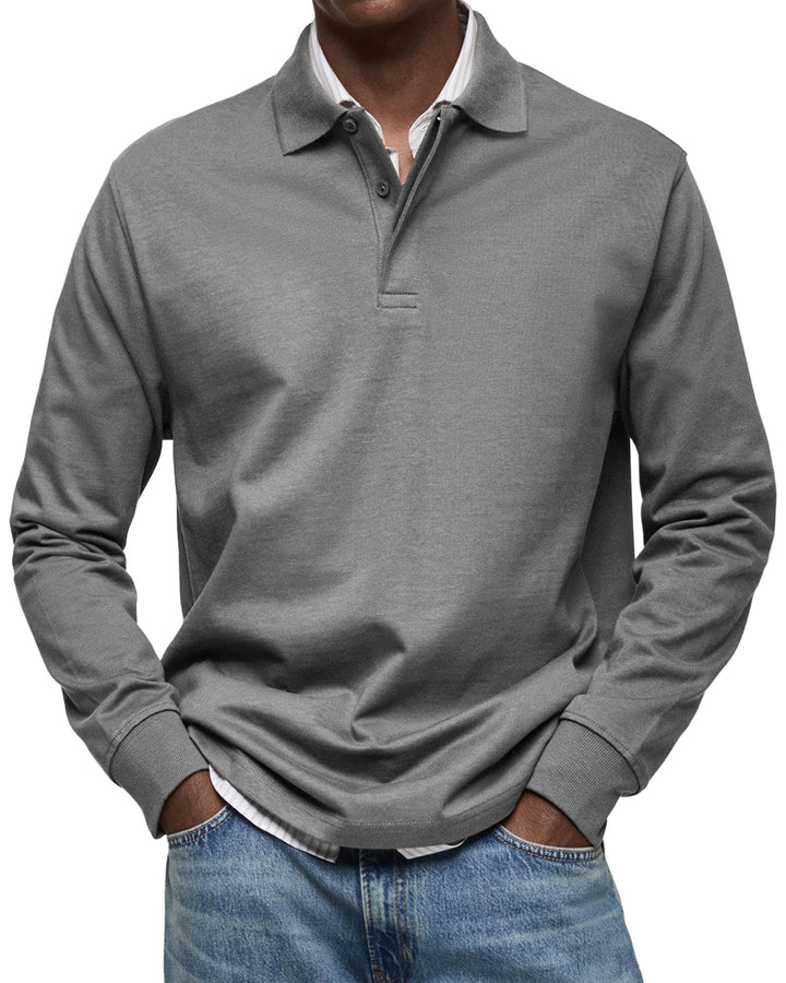 Jean™ | Polo Décontracté à Manches Longues