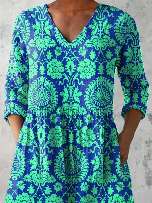 BEATRIX™ | ДЪЛГА БЛУЗА С V-ОБРАЗНО ДЕКОЛТЕ