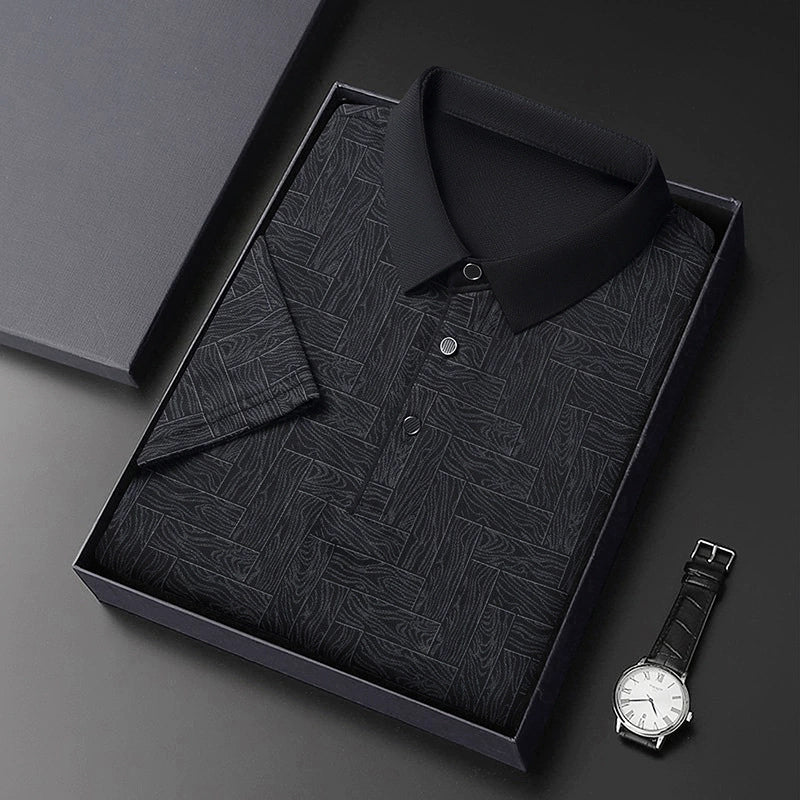 Jean et Marcel™ | Polo Élégant Pour Homme Avec Motif Subtil