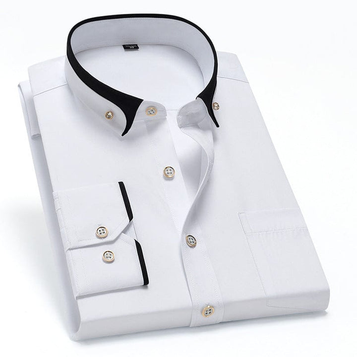 Jean™ | Chemise business infroissable avec détails contrastés