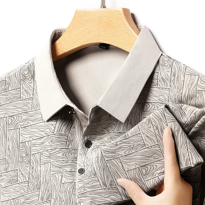 Jean et Marcel™ | Polo Élégant Pour Homme Avec Motif Subtil