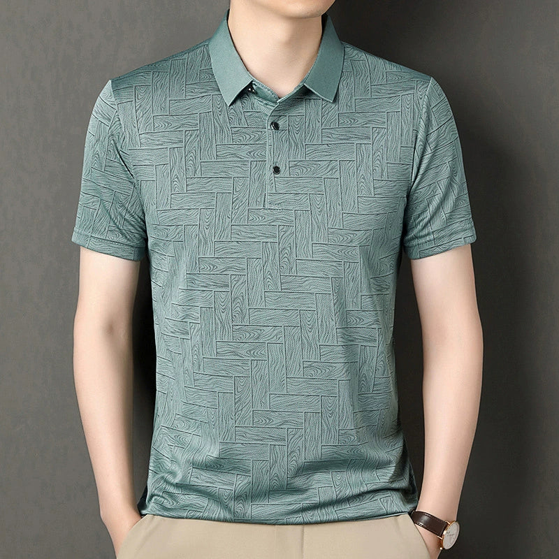 Jean et Marcel™ | Polo Élégant Pour Homme Avec Motif Subtil