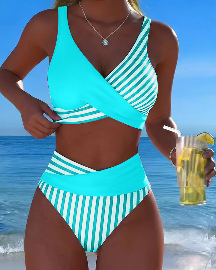 Nicolette | High-Waist Crossover Bikini
