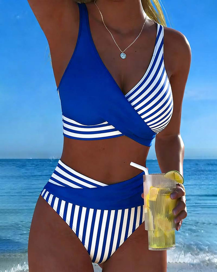 Nicolette | High-Waist Crossover Bikini