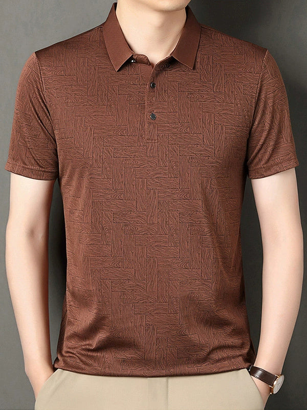 Jean et Marcel™ | Polo Élégant Pour Homme Avec Motif Subtil