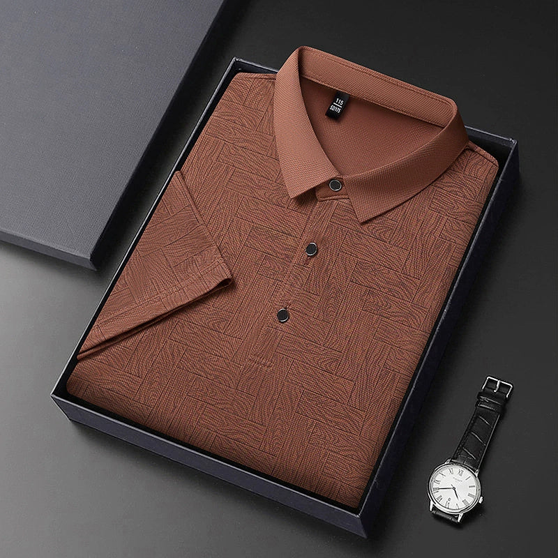 Jean et Marcel™ | Polo Élégant Pour Homme Avec Motif Subtil