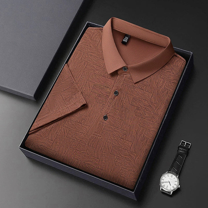 Jean et Marcel™ | Polo Élégant Pour Homme Avec Motif Subtil