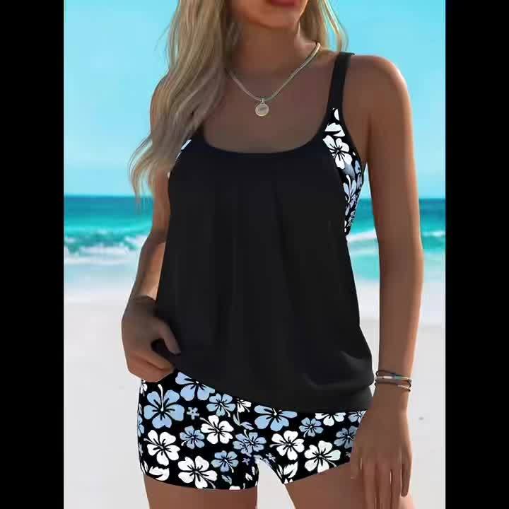 Gloria | Floral Tankini Set
