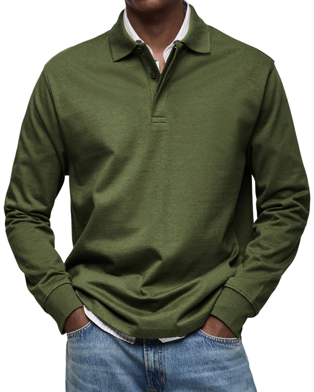 Jean™ | Polo Décontracté à Manches Longues