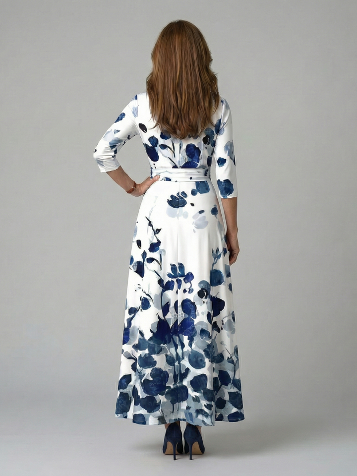 Celine | Midi рокля с кръстосан вратник
