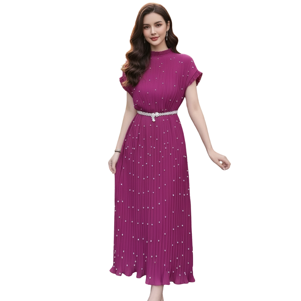ZaZa | Дълга рокля с мъниста Exclusive Blossom Row California Design