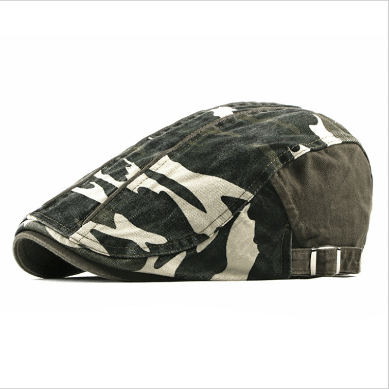 Casquette en coton camouflage
