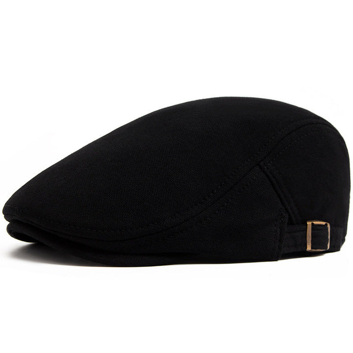 Casquette Plate en Coton Épais Confort