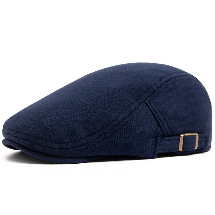 Casquette Plate en Coton Épais Confort