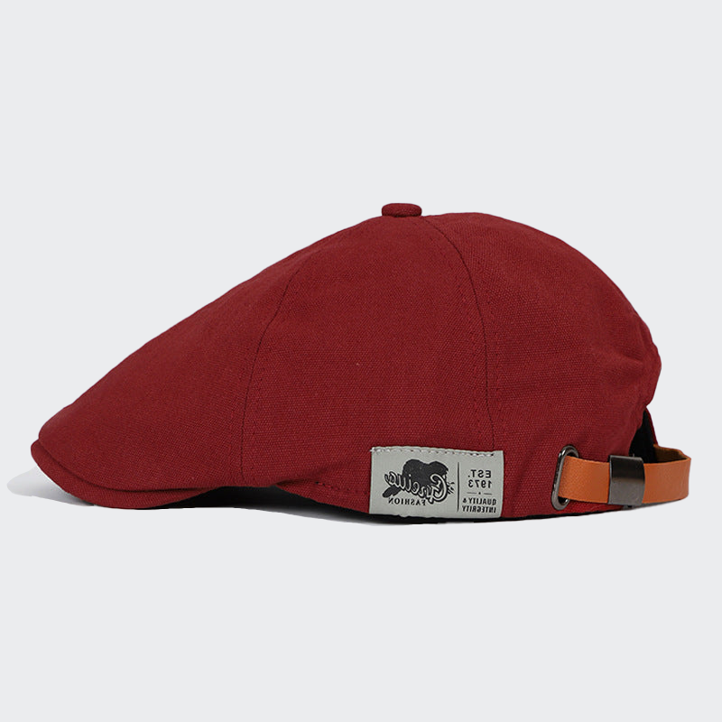 Casquette Plate Classique en Laine - Solution Élégante pour Cheveux Clairsemés