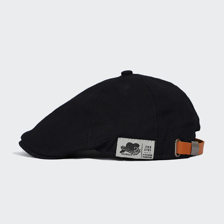 Casquette Plate Classique en Laine - Solution Élégante pour Cheveux Clairsemés