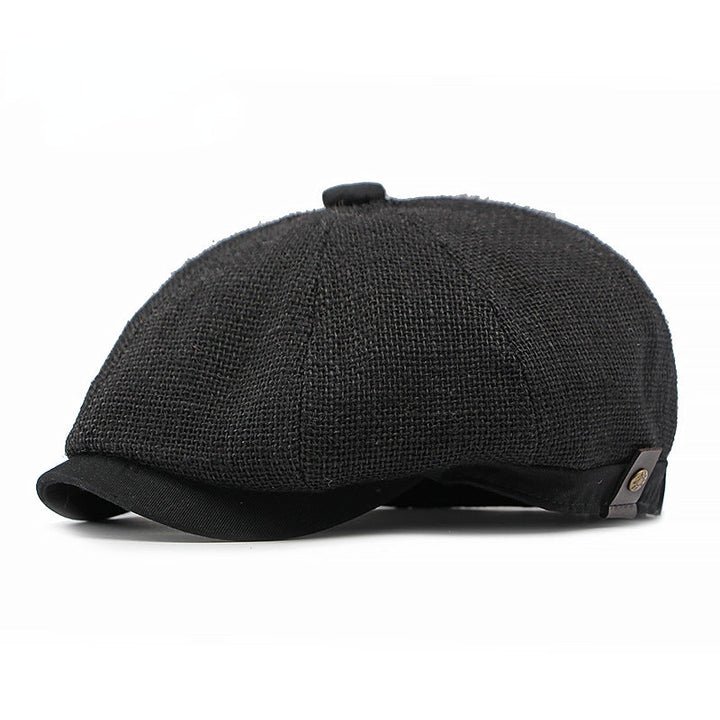 Casquette à visière en lin
