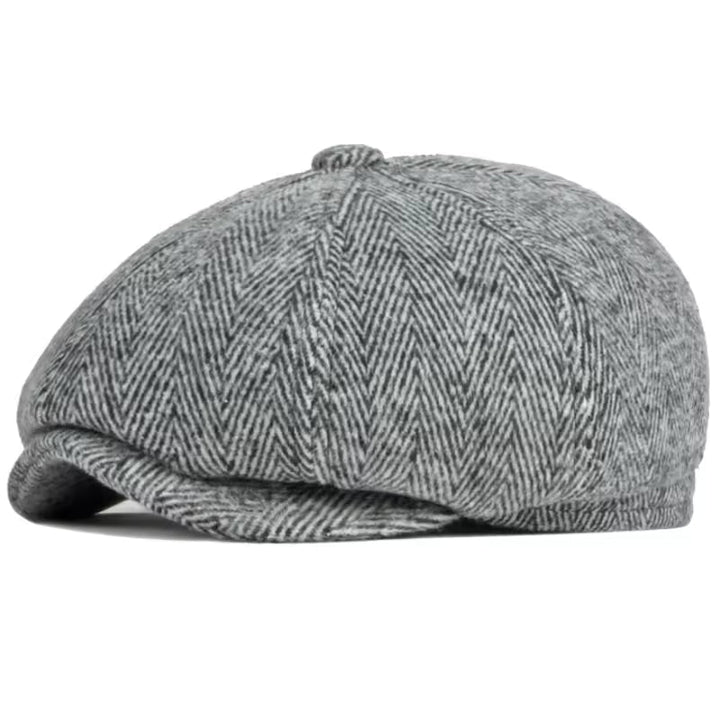 Casquette d’Hiver à Oreillettes en Laine Chevron