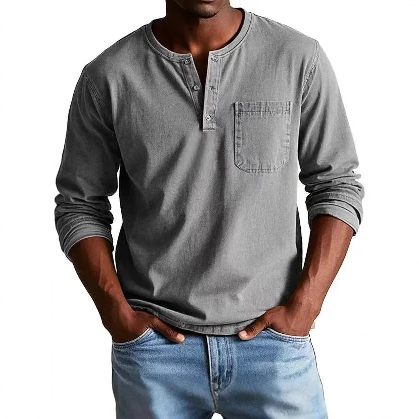 Thomas™ | Chemise Henley Vintage pour Homme