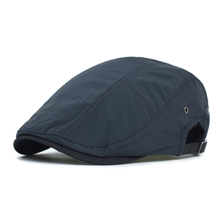 Casquette en coton à fines rayures