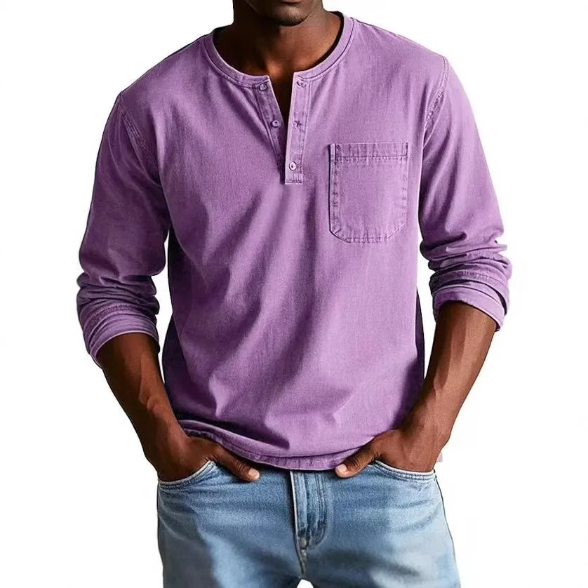 Thomas™ | Chemise Henley Vintage pour Homme