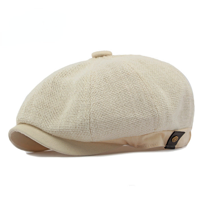 Casquette à visière en lin