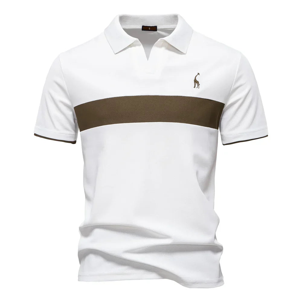 J&M Paris™ | Polo pour Hommes avec Blocs de Couleur
