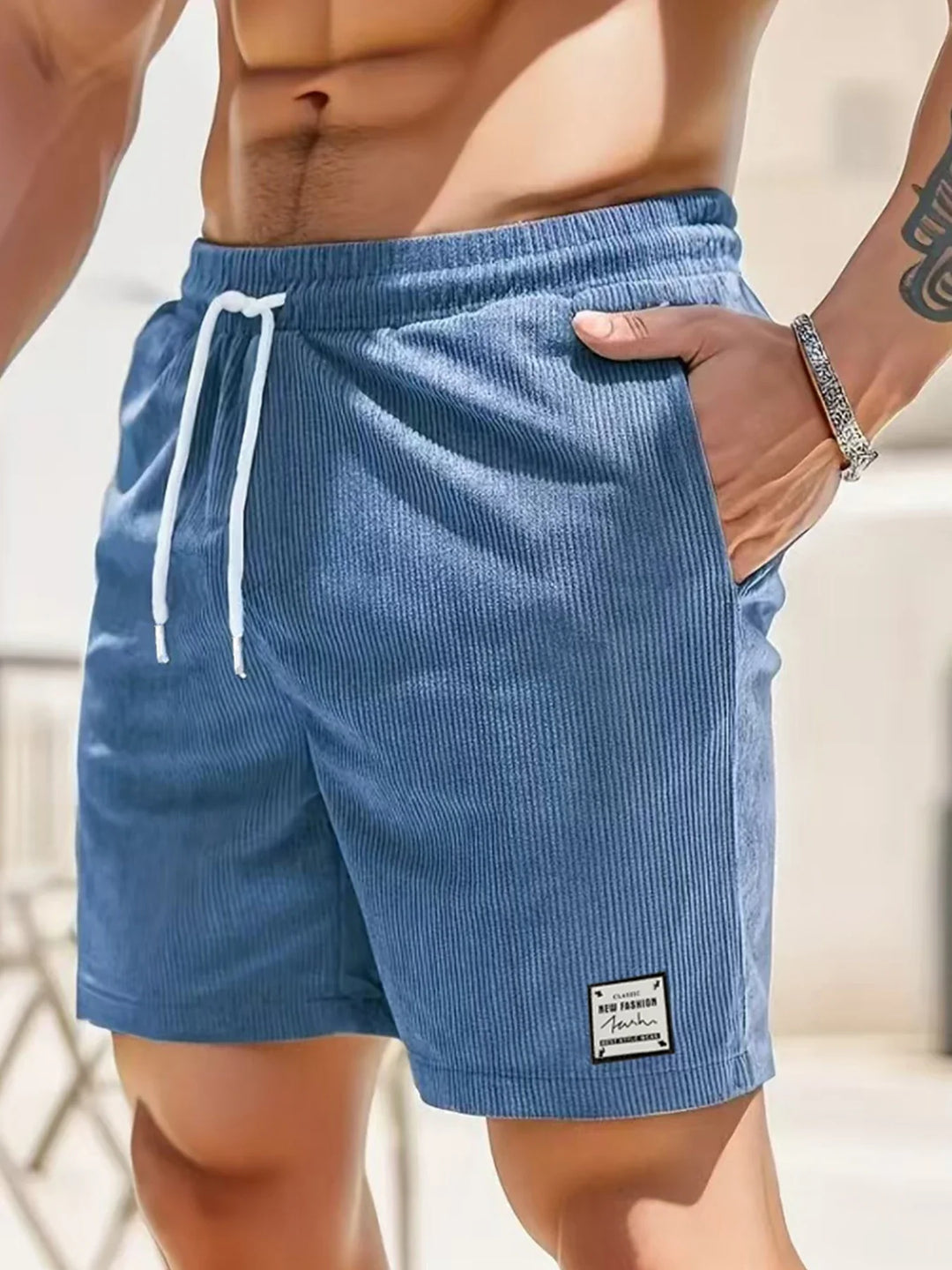 Jean et Marcel™ | Short Homme Élégant à Rayures Subtiles