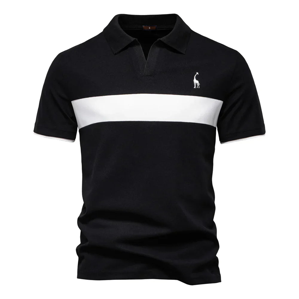 J&M Paris™ | Polo pour Hommes avec Blocs de Couleur