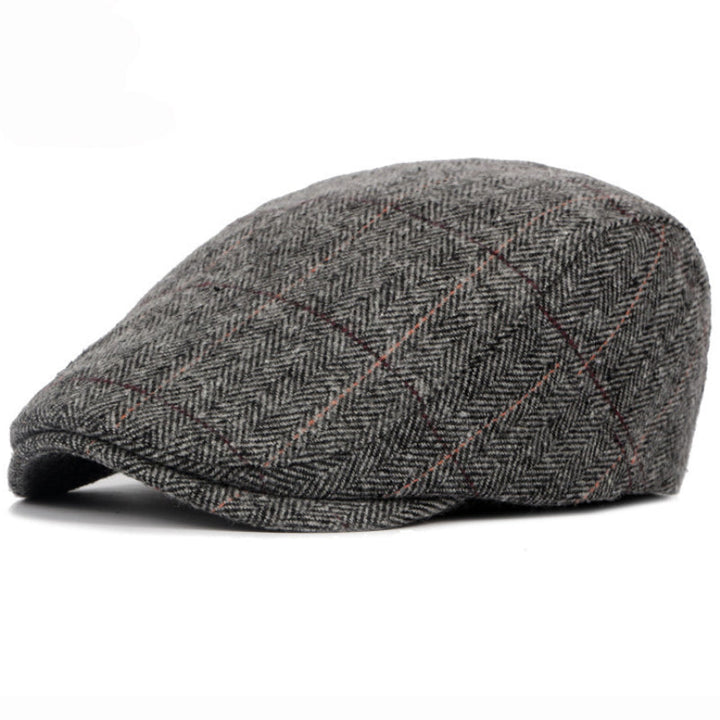 Casquette à chevrons à fines rayures