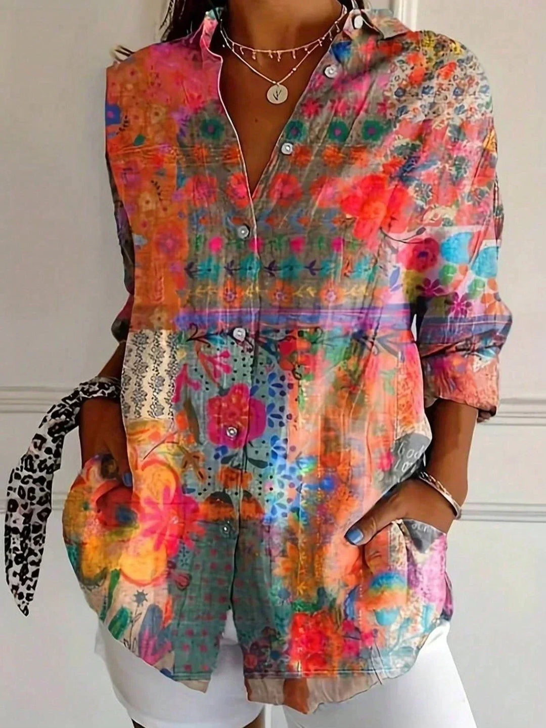SADIE™ | БЛУЗА С ЦВЕТЕН ПАТЕРН