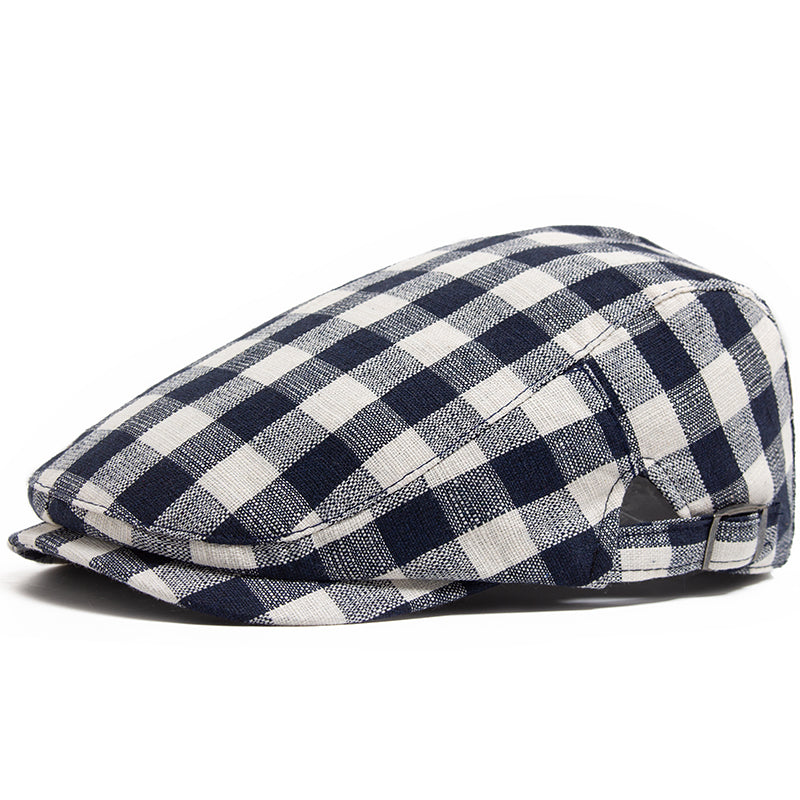 Casquette à carreaux Vichy