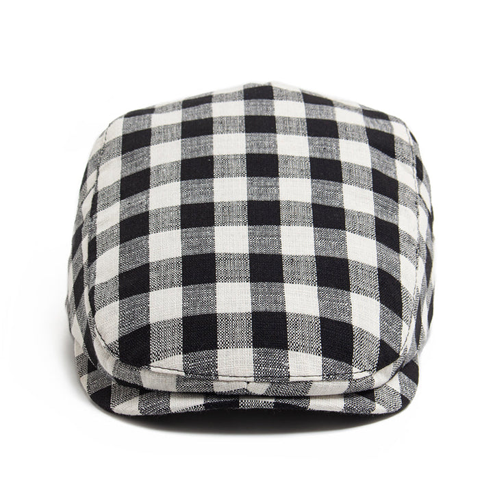 Casquette à carreaux Vichy