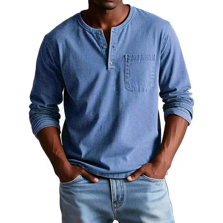 Thomas™ | Chemise Henley Vintage pour Homme