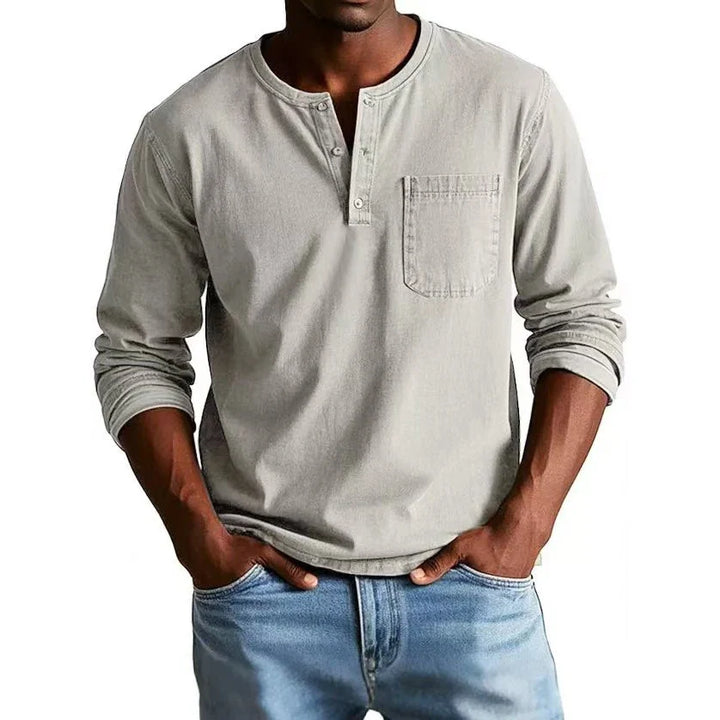 Thomas™ | Chemise Henley Vintage pour Homme