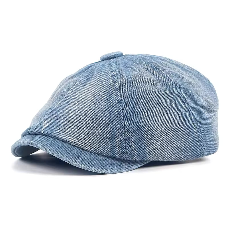 Casquette gavroche en denim