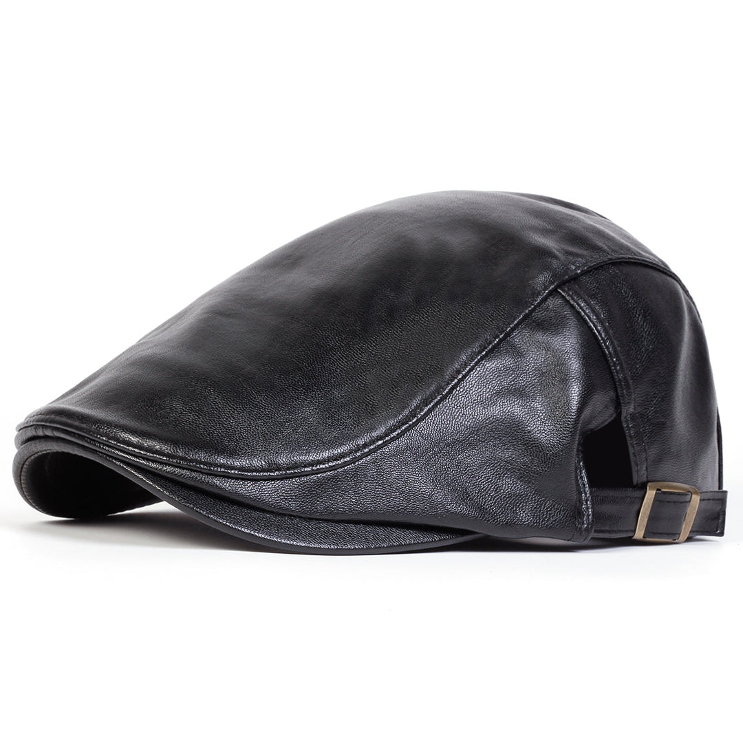 Casquette de conducteur en cuir