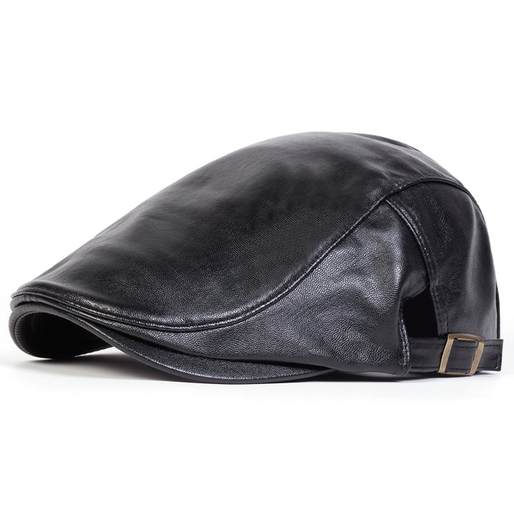 Casquette de conducteur en cuir