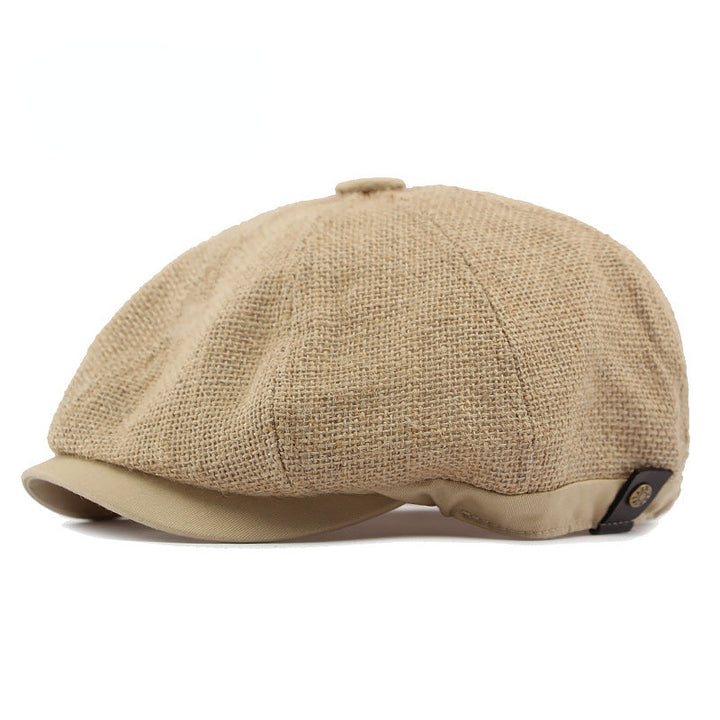 Casquette à visière en lin