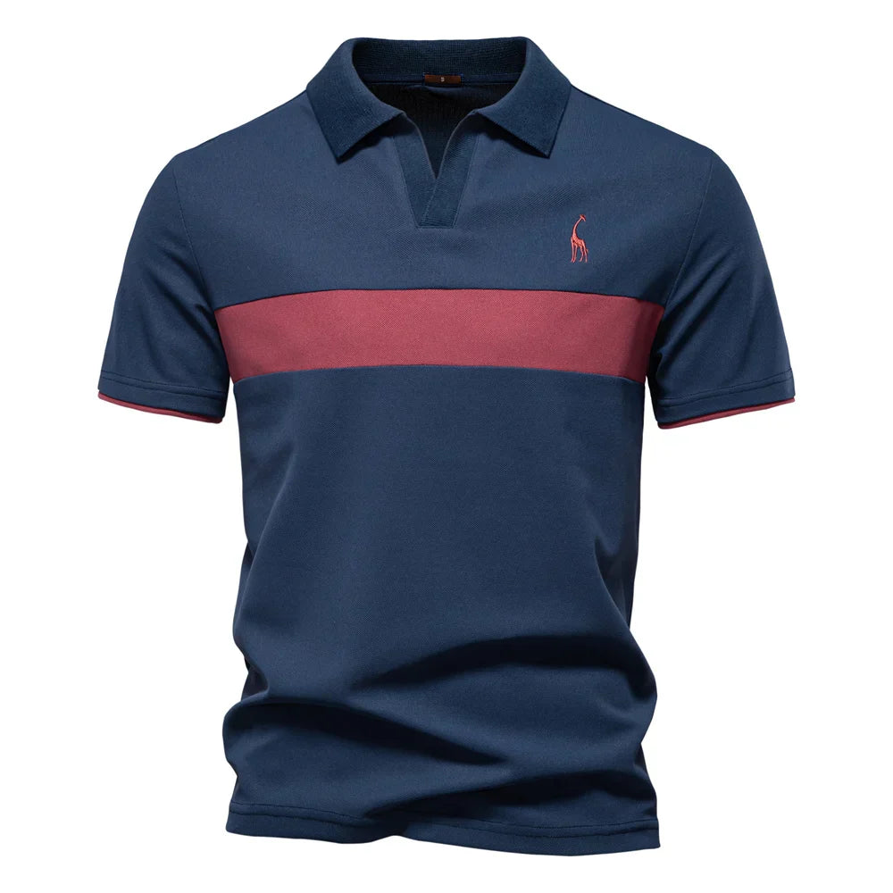 J&M Paris™ | Polo pour Hommes avec Blocs de Couleur