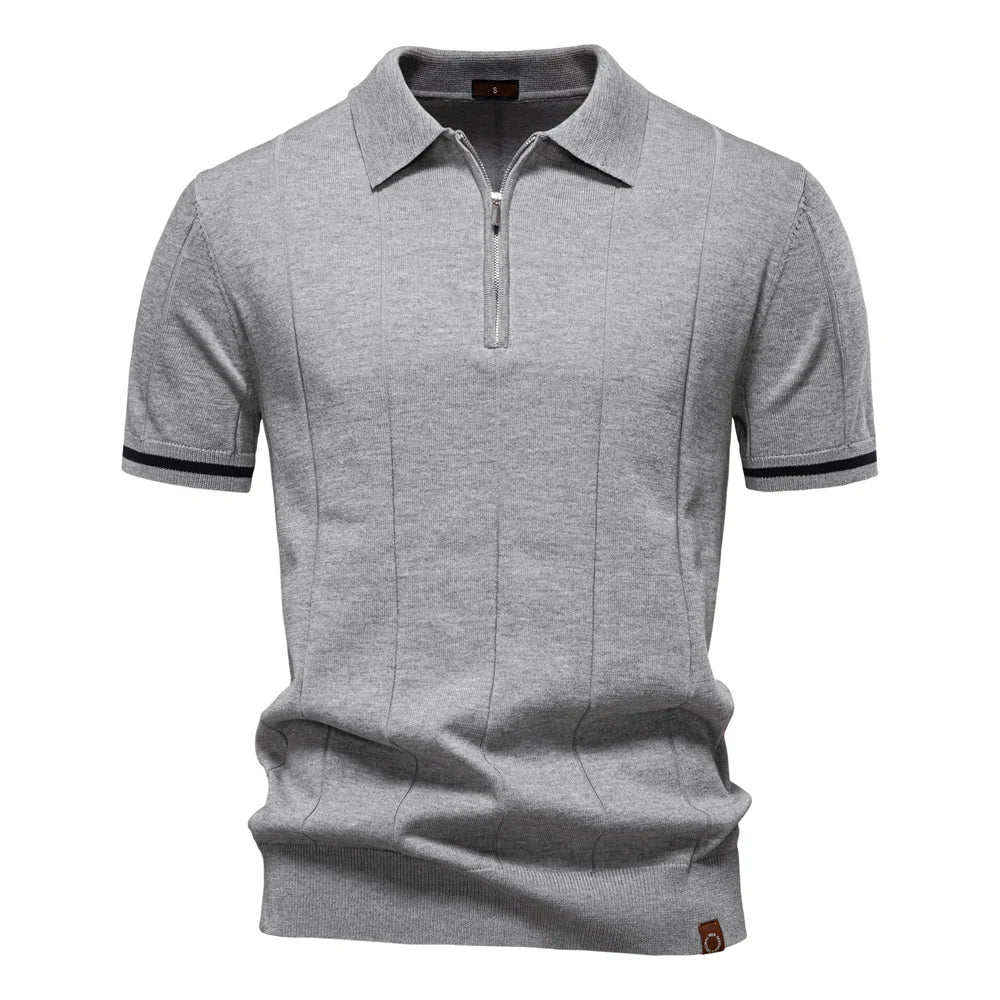 J&M Paris™ | Polo pour Hommes avec Fermeture Éclair