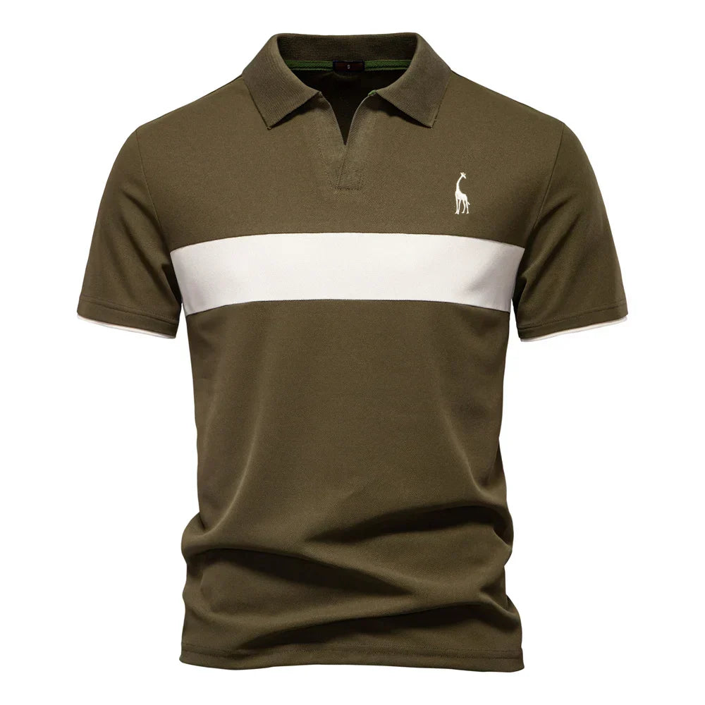 J&M Paris™ | Polo pour Hommes avec Blocs de Couleur